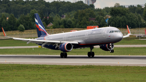 Airbus A321 аэропорт Шереметьево